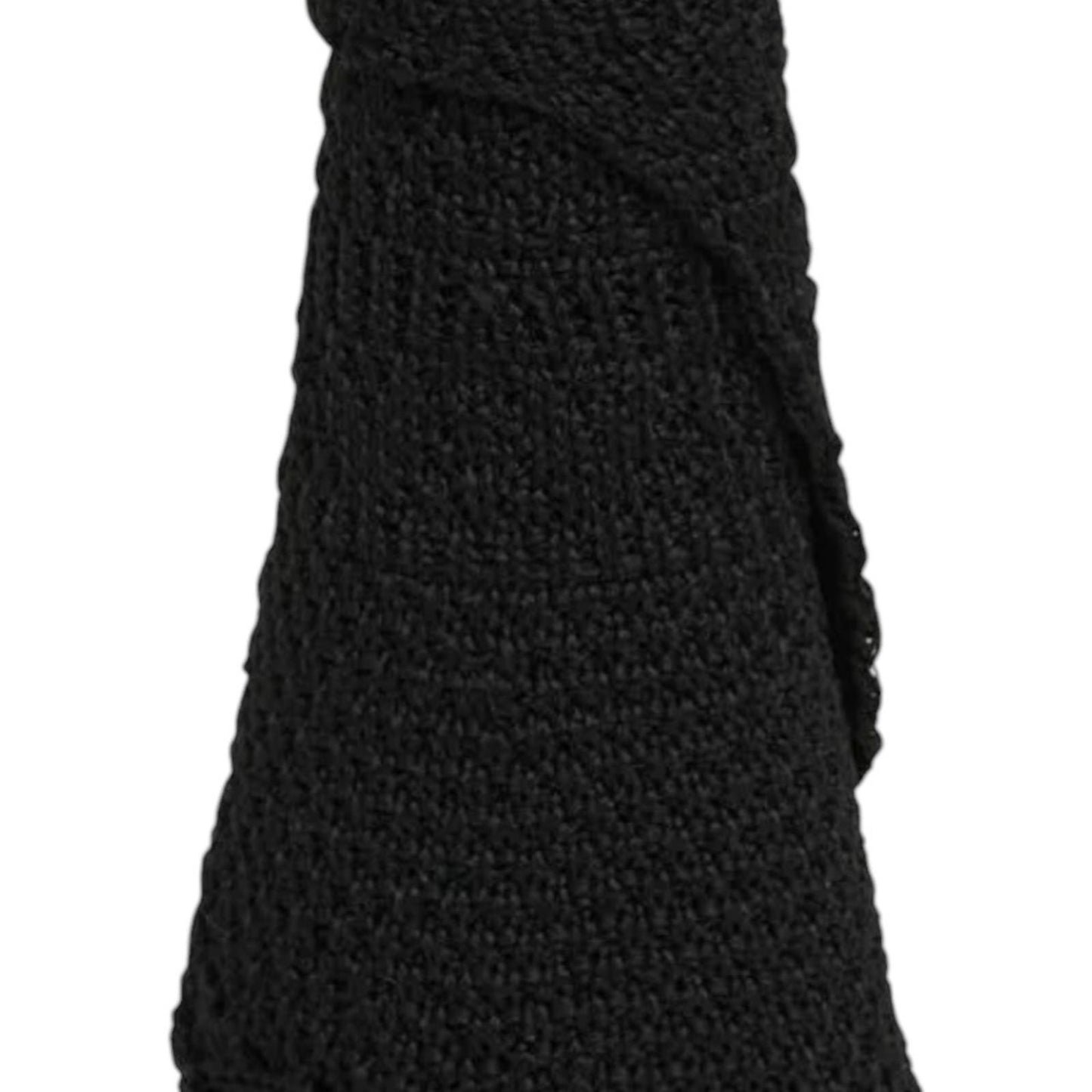 Lulla Collection Women’s Stackable Visor – Elegant Black Knit Sun Hat