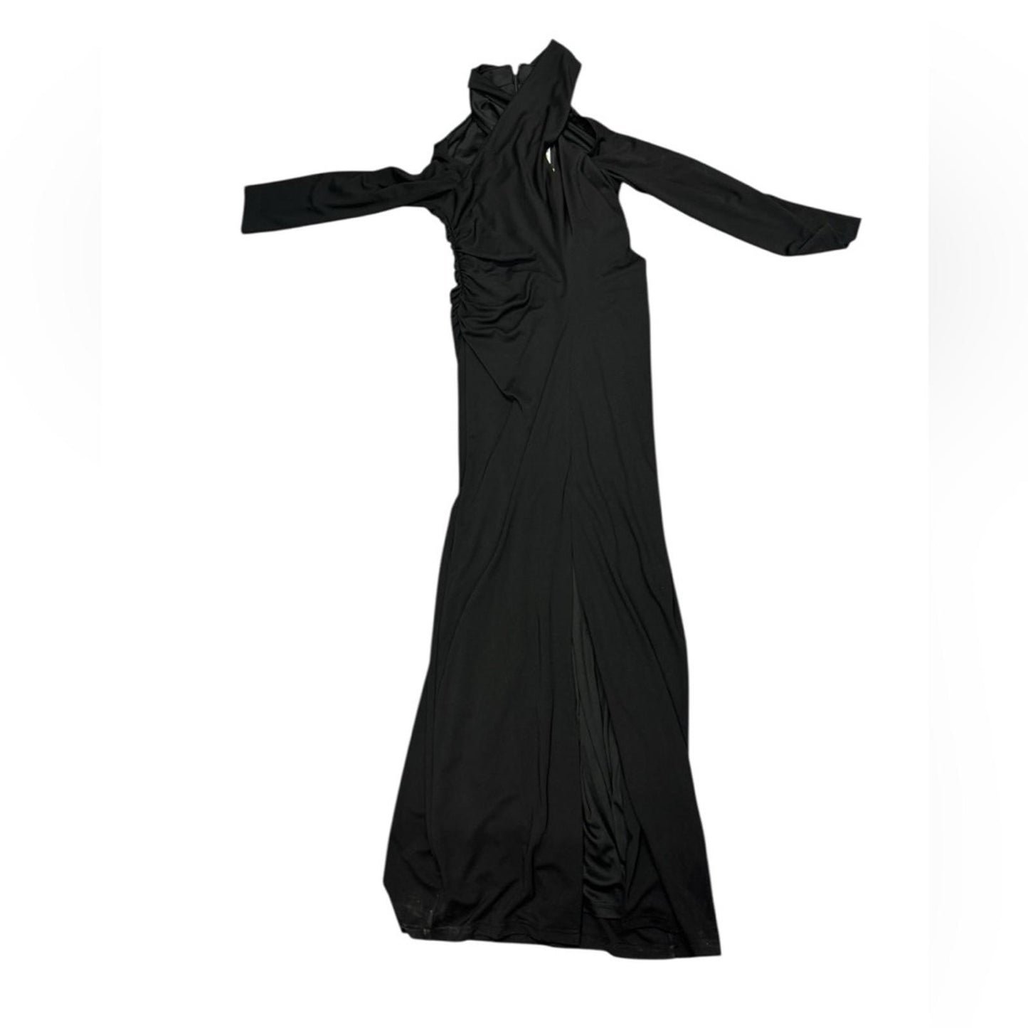 Donna Karan Black Long Sleeve Maxi Dress