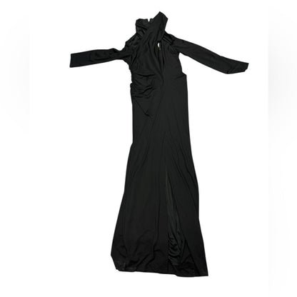 Donna Karan Black Long Sleeve Maxi Dress