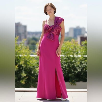 Morgan & Co. Elegant Pink Evening Dress