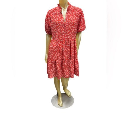 CeCe Red Daisy Dress