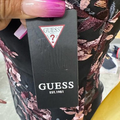 Guess Floral Black and Purple Women's Dress