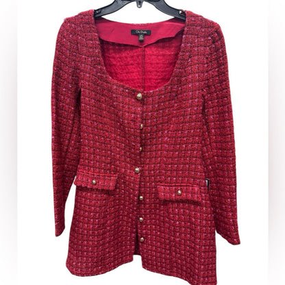 City Studio Red Textured mini dress