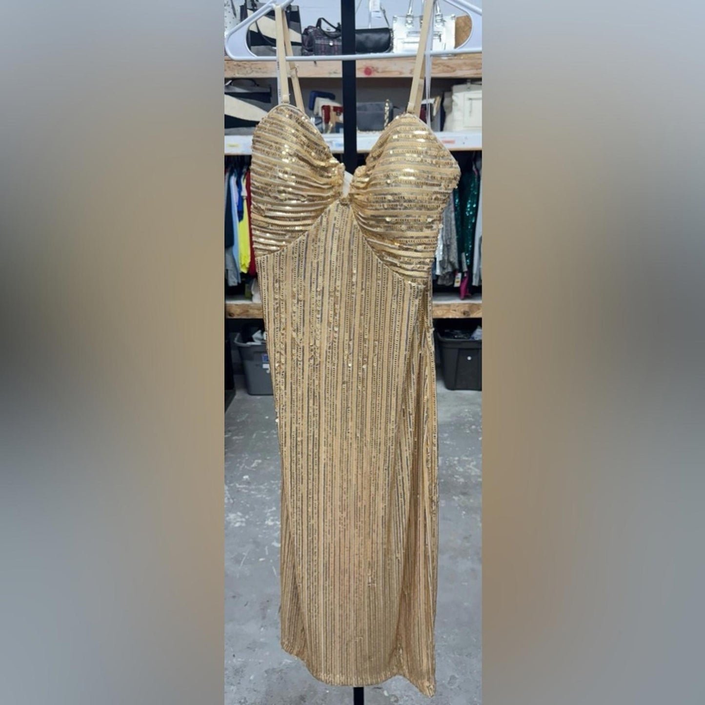 Siena Elegant Gold Evening Dress