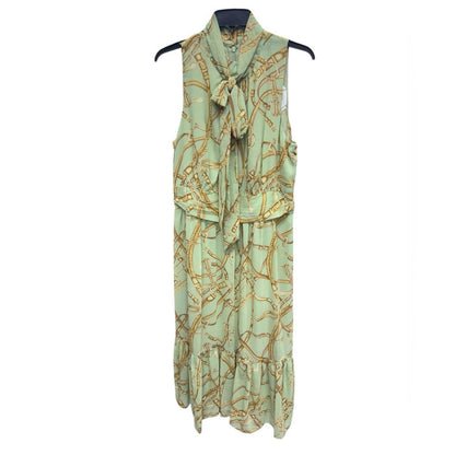 Lauren Ralph Lauren Mint Chain Print Midi Dress