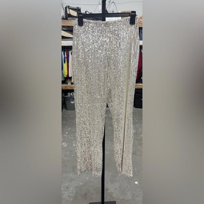 MSK Silver Sequin Women's Pants
