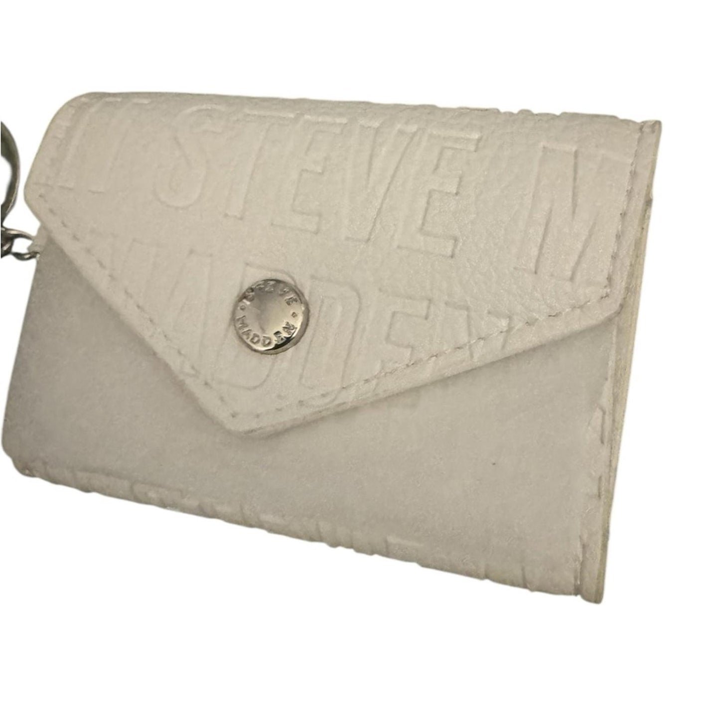 Steve Madden Ivory Embossed Logo Crossbody Bag with Mini Pouch
