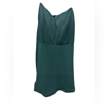 B.Darlin Strapless Dress in Deep Green