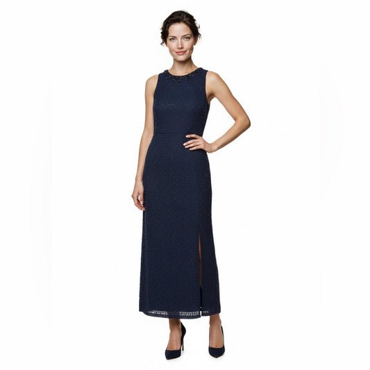 Adrianna Papell Navy Maxi Dress