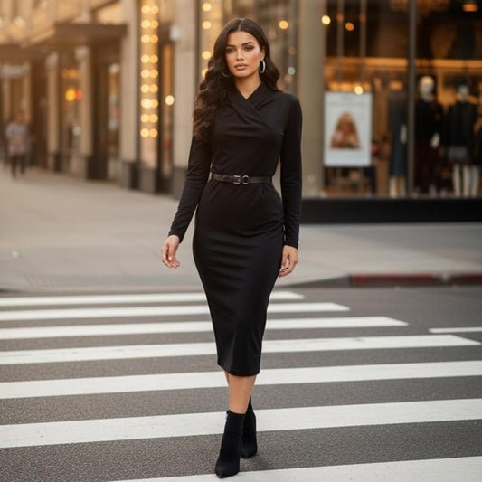 Lauren Ralph Lauren Black Wrap Dress