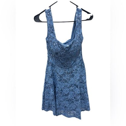 City Studio Blue Sleeveless Dress