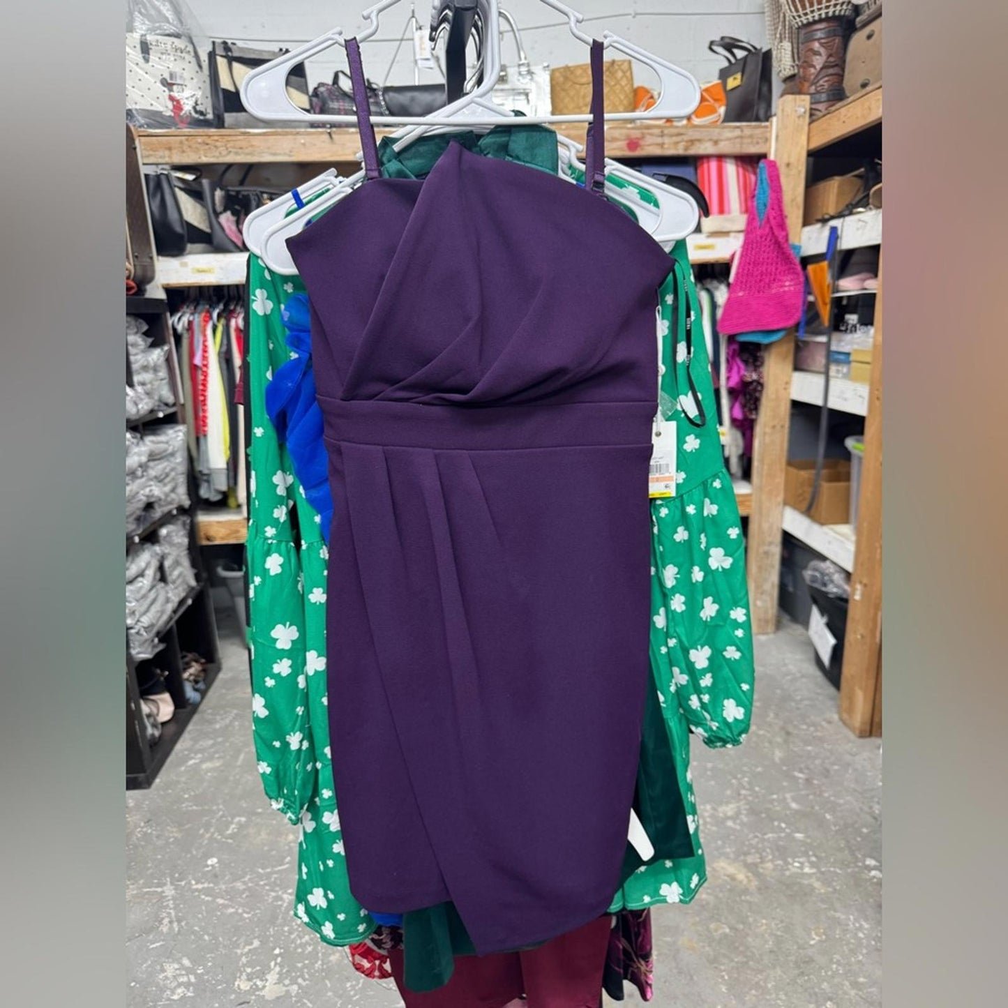 Siena Studio Strapless Purple Dress
