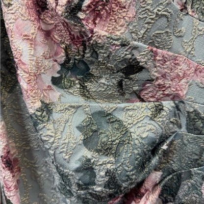 Adrianna Papell Floral Gray and Pink Dress