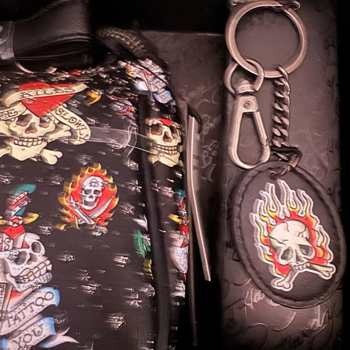 Ed Hardy Convertible Wristlet & Key Ring